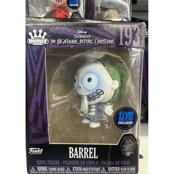 Funko Minis  Barrel Disney's Tim Burton's The Nightmare Before Christmas FBPB - Picture 1 of 1